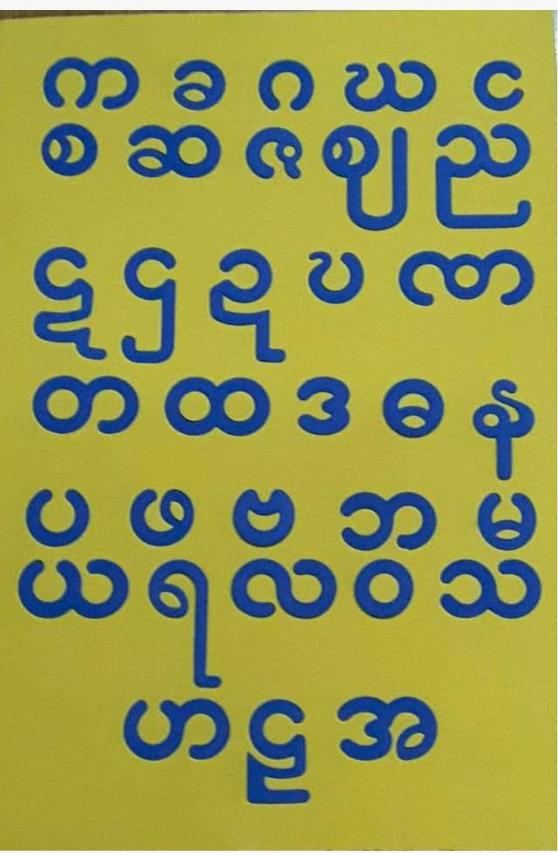 <p>58. MYANMAR ALPHABET RUBBER TOY</p>